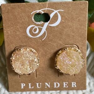Plunder Gold Stud Earrings